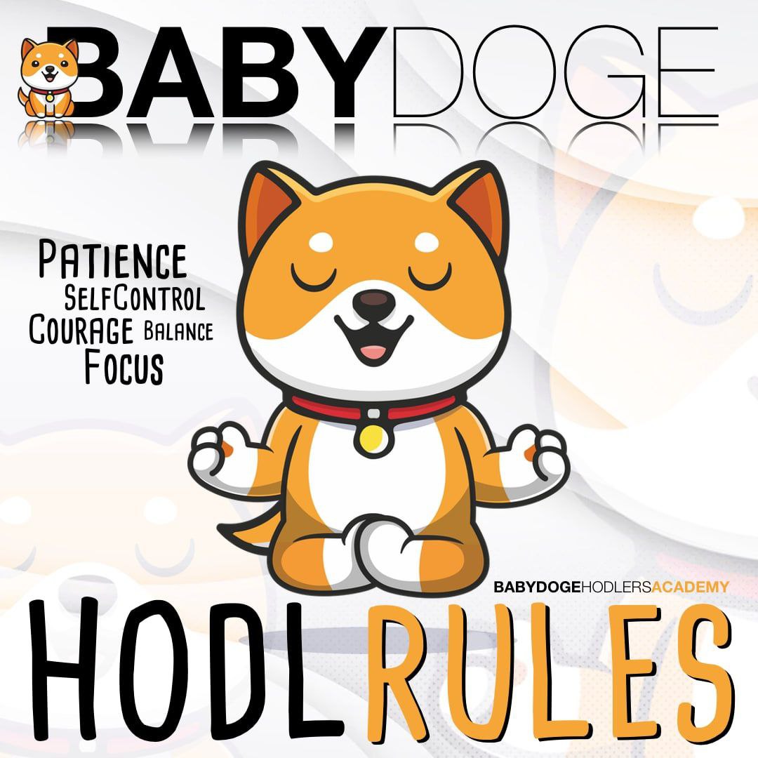 Can’t shakeout #BabyDoge diamond hand holders 💎💪