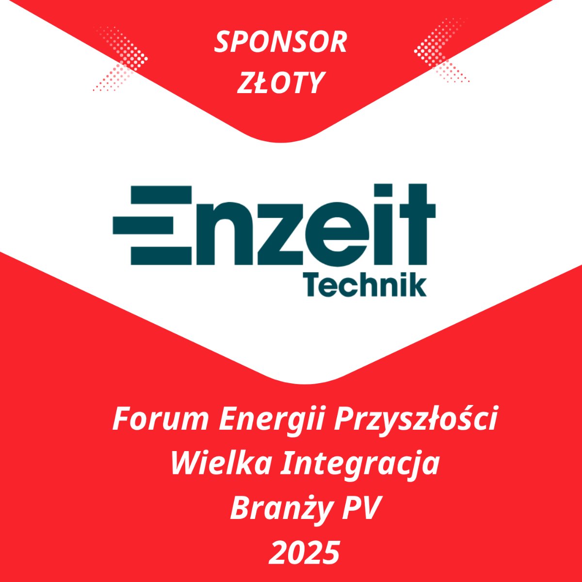 ☀ Z przyjemnością informujemy, że Enzeit Technik weźmie udział w tegorocznej edycji Forum Energii Przyszłości – Wielkiej Integracji Branży PV jako partner wydarzenia.

polskapv.pl/enzeit-technik…

Dziękujemy za zaufanie 🤝 i do zobaczenia na Forum.