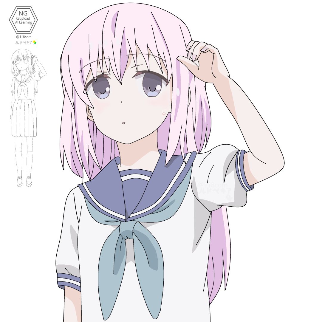 柏田さん描いてみた！
顔に出ない柏田さんと顔に出る太田君 
1話のプール掃除回より模写で描いてます！
#柏田さんと太田君