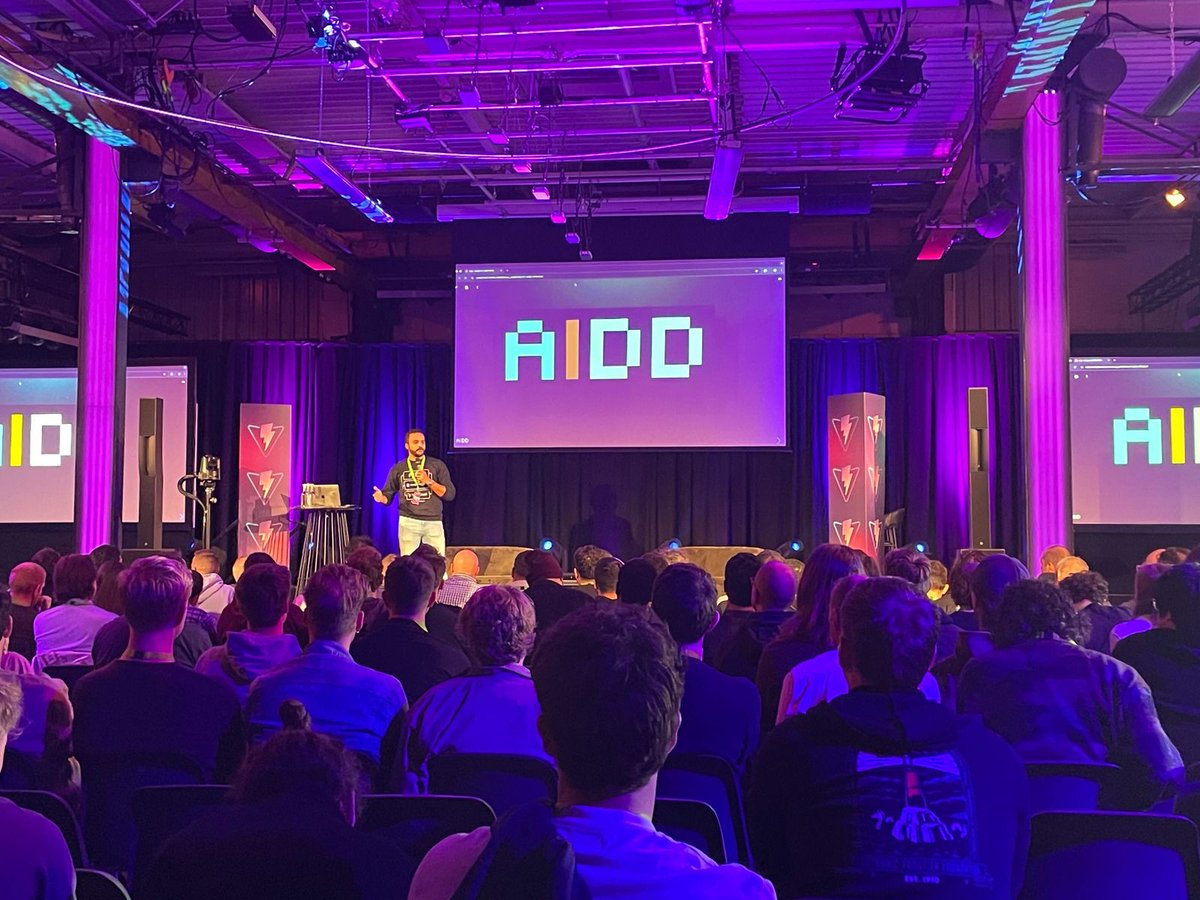 NextGenDev_AI's tweet image. Our team are having a great time at @ViteConf 2025 🇳🇱🎉
@moose_said got to share more on AIDD with a global community of developers! 🌍
At NextGenDev, we’re proud to power the AIDD Masterclass and contribute to the evolving dialogue on how AI is reshaping the way we build. ⚒️