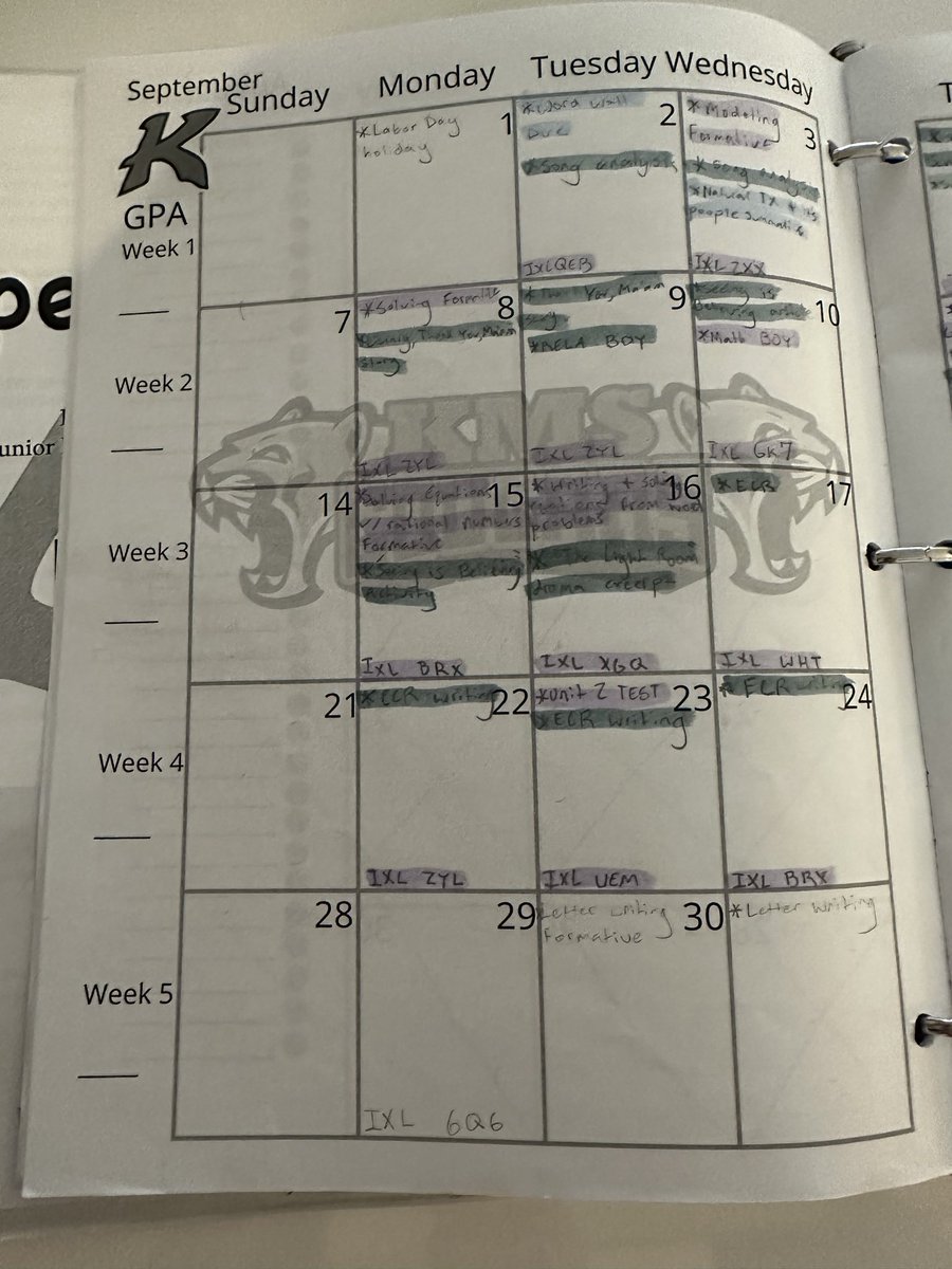 HumbleISD_AVID's tweet image. Kingwood Middle School AVID students are developing college- and career-ready habits through intentional organization, goal setting, and WICOR strategies that help them think critically, collaborate effectively, and take ownership of their learning.  #ThisIsAVID #KMSCougarPride