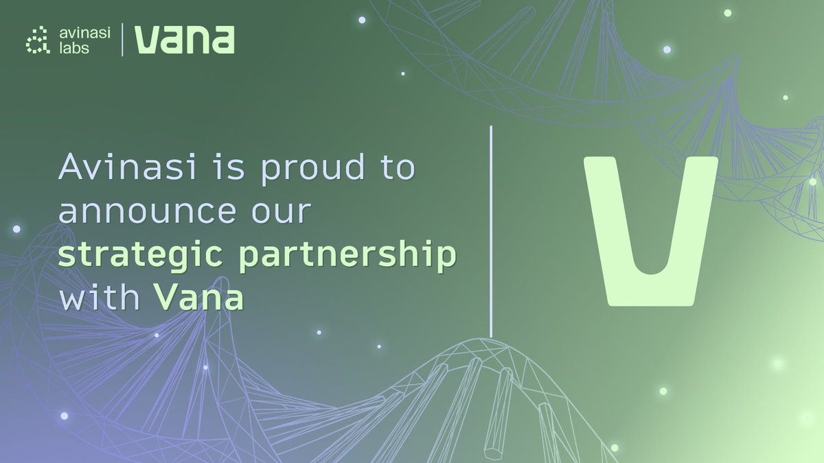 Avinasi Labs × Vana Foundation 🤝

We’re excited to announce our strategic partnership with <a href="/vana/">vana</a> — a milestone in building the world’s first user-owned data network for longevity science.

This collaboration will integrate privacy-preserving, crowdsourced data from the Vana