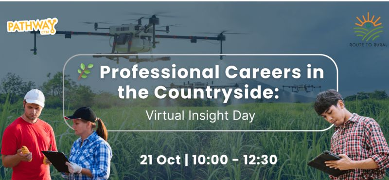 Explore careers in sustainability, conservation, agriculture, and rural industries.

Schools and Colleges are invited to join an exciting virtual insight day for students in Years 10–13. 
 
Sign up link: lnkd.in/eYTwu3Y3. For any questions contact info@pathwayctm.com