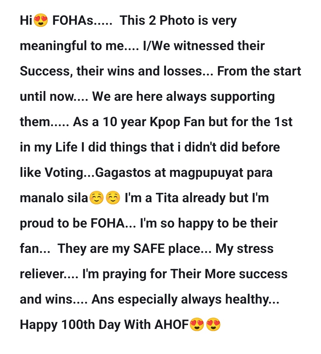 rigel_95's tweet photo. @HaneulzCavite @AHOF_official Happy 100thwithAhof😍😍
🙏🙏🙏🙏 Sana po mapili🙏🙏🙏
#100DayswithAHOF https://t.co/8exE4SD8kZ