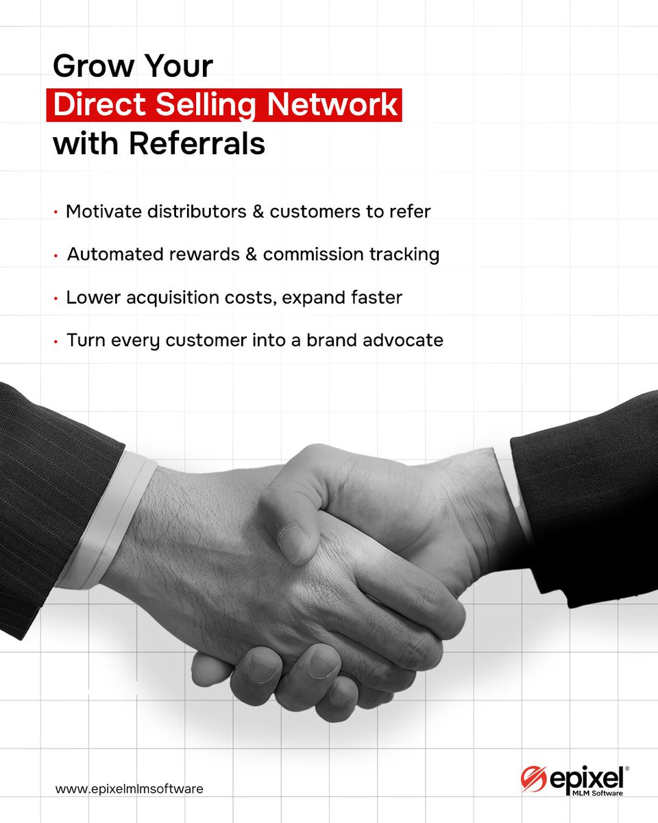 epixelmlmsoft's tweet photo. Build trust-driven referral and ambassador programs with automated rewards, fraud control, and transparent performance tracking. 
https://t.co/bYeSJ6Ajrw

#directselling #usecases #referralmarketing #referralprograms #epixelmlmsoftware https://t.co/ov2wwBPLU8