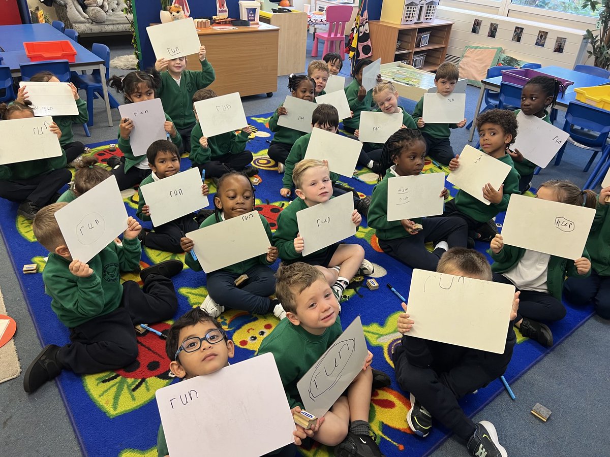 Such superstars in Reception, listening well, following instructions and writing cvc words!