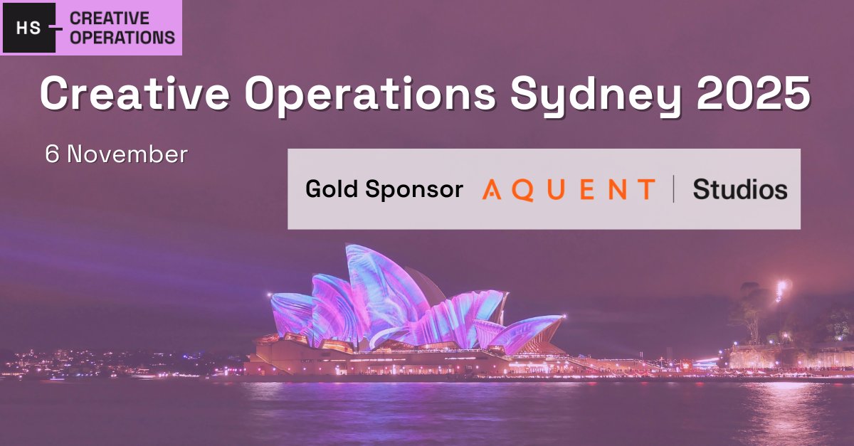 HSCreativeOps's tweet image. 4 Weeks To Go: Creative Ops Sydney 2025 on 6 Nov at Sheraton Grand. Now in its 2nd year, must-attend event brings creative leaders together to share stories, scale creativity &amp;amp; explore AI in production
Sponsors Woodwing &amp;amp; Aquent Studios henrystewartconferences.com/creative-opera…
#CreativeOpsSydney
