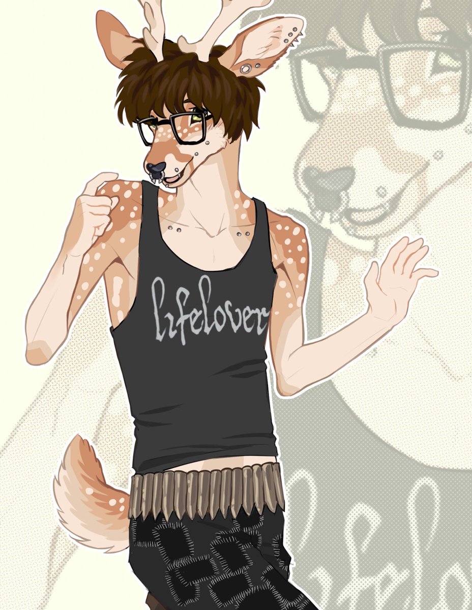 skunknot's tweet image. Deer boy 🦌