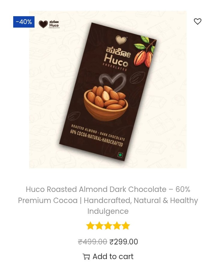 about_karnataka's tweet photo. 🍫 HUCO – A Proud Kannada Brand💊!

Started by passionate youngsters from Karnataka, HUCO Dark Chocolate is set to compete with top international brands — in quality, taste, and value.

For Buy :  https://t.co/hH2NXN43O8

#MadeInKarnataka #HUCOChocolate  #darkchocolate https://t.co/wr2LwTi0W7