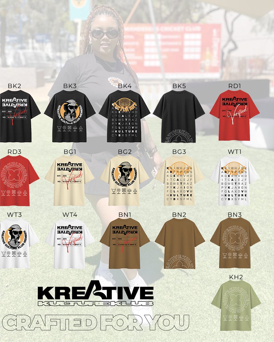 Dinholazo's tweet image. Looking this good comes easy with pieces from our first collection. 👕🔥 Contact us on 0812145040 to secure yours for only N$400.
#fashion #brand #kreativekultureklub #explore