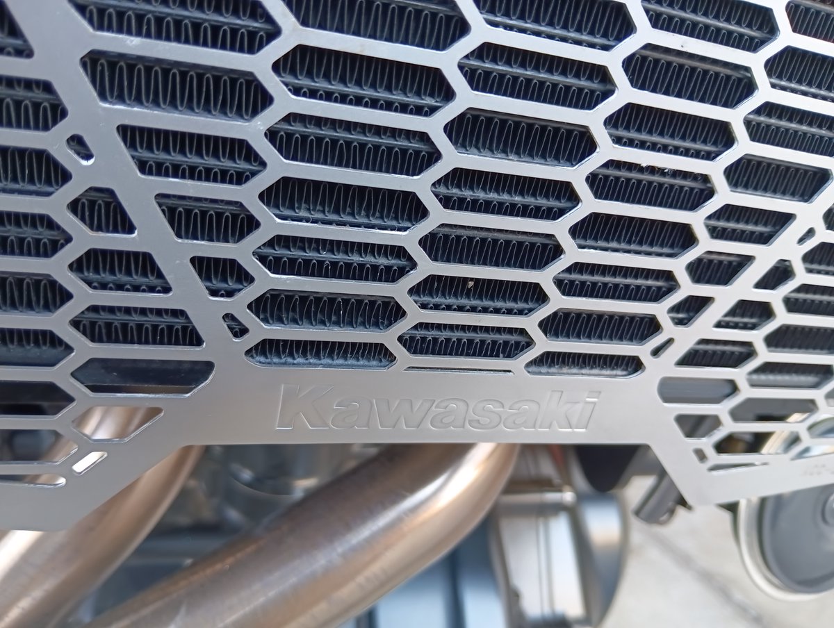 純正のラジエターカバー（Kawasakiでは別の呼び名あり）があるのを知らなかった。フリマで知り即ポッチってしまいました💦　＃Z650RS