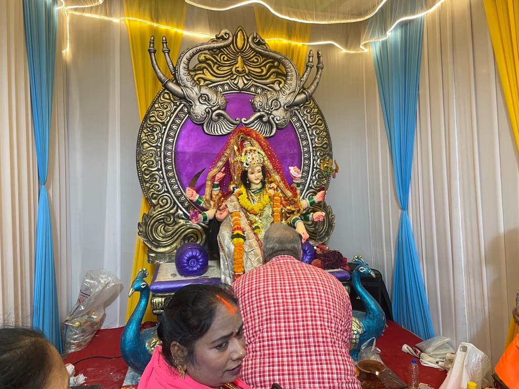Navratri Day 1 Visit to Jay Ambe Mitra Mandal ✨