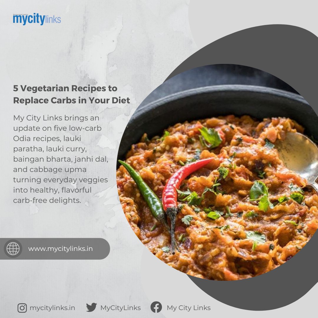 MyCityLinks's tweet image. From Lauki to baingan, these everyday veggies can transform into wholesome, low-carb delights. Here are five recipes that show how.

Read More: mycitylinks.in/5-vegetarian-r…

#mycitylinks #odiafood #healthyrecipes #lowcarb #vegetarian #odishacuisine