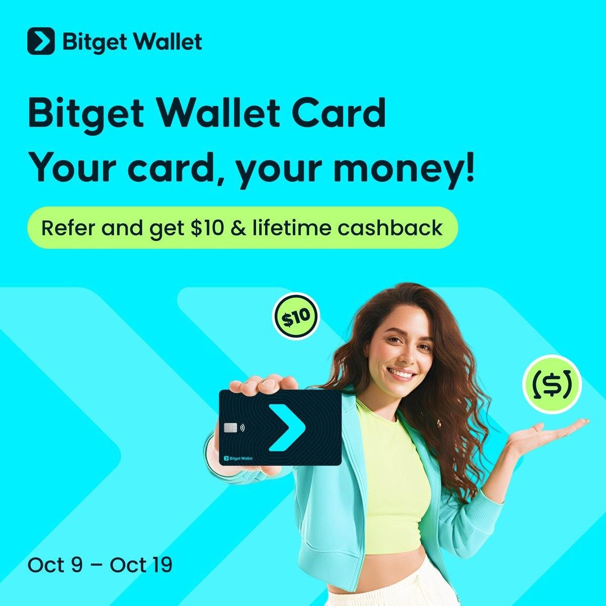 BitgetWalletVN's tweet image. 💳 Bạn đã nghe về “#PayFi Flywheel” chưa? 👀

Bitget Wallet vừa ra mắt chương trình giới thiệu thẻ Bitget Wallet Card 🎉

🤑 Nhận $10 cho mỗi lượt kích hoạt thẻ thành công (từ 9 – 19/10)

💰 Hưởng cashback trọn đời khi người được bạn giới thiệu chi tiêu bằng…
