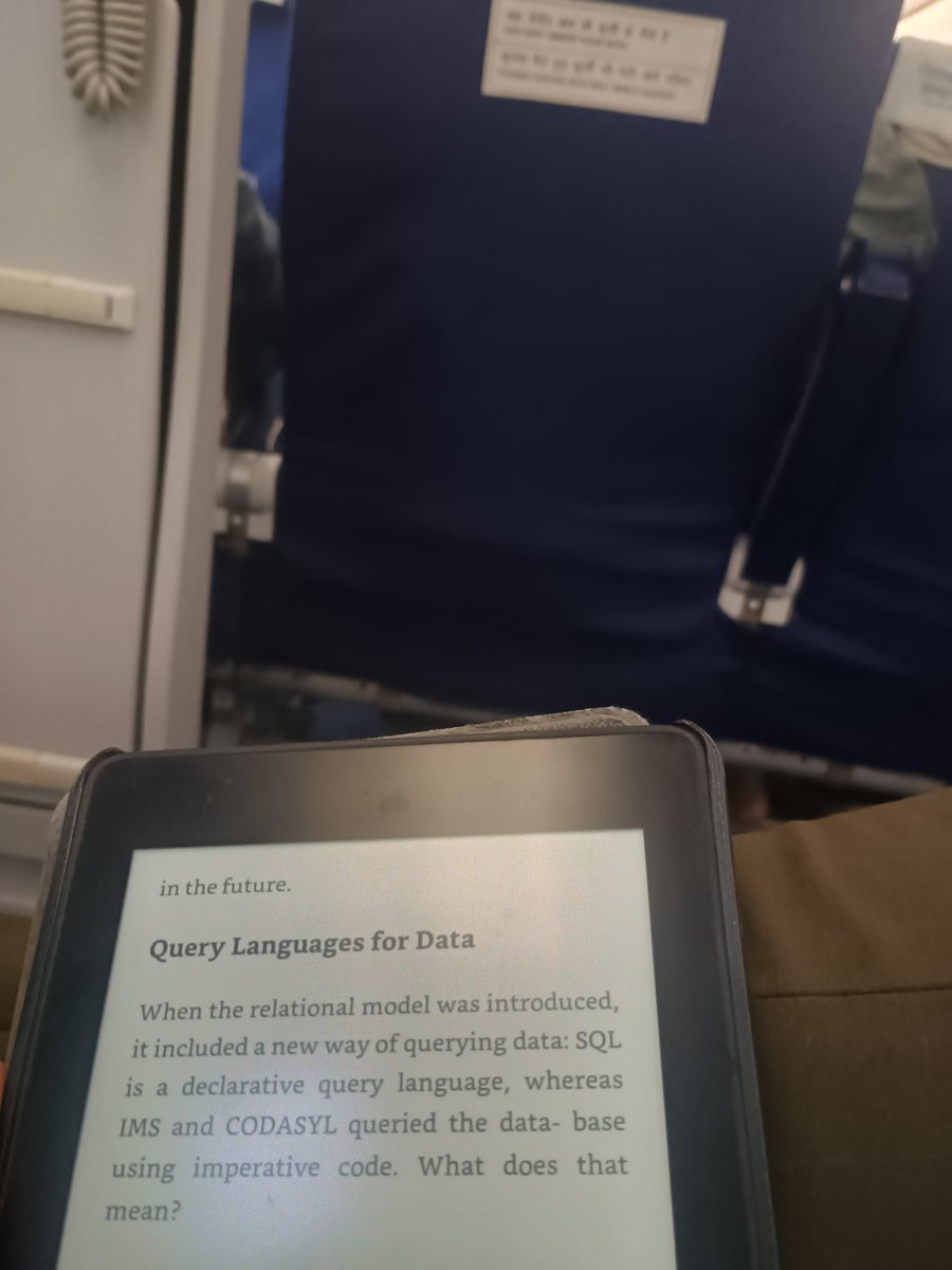 niveditjain's tweet image. Designing data intensive applications with @IndiGo6E