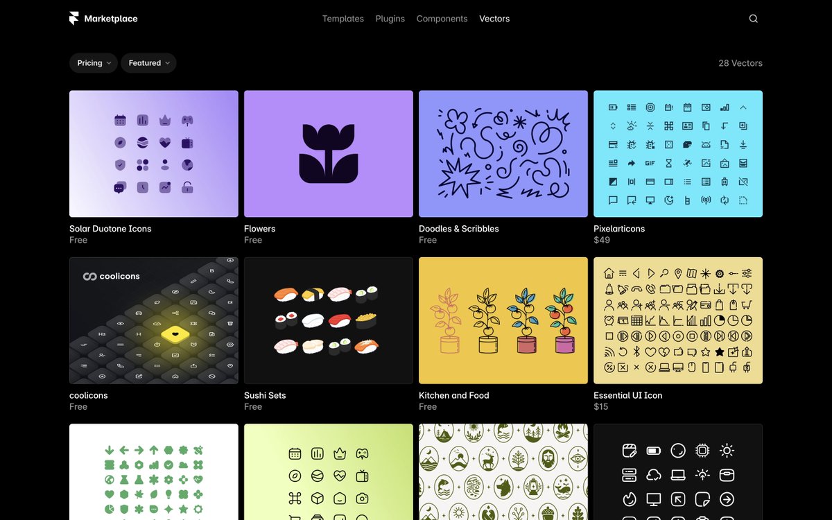 Did <a href="/framer/">Framer</a> silently launch Vector sets on the marketplace? 👀
