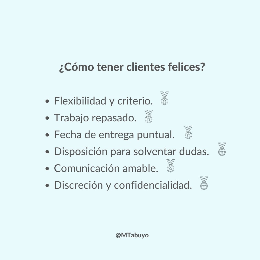 ¿Cómo tener clientes felices?

#tabufichas