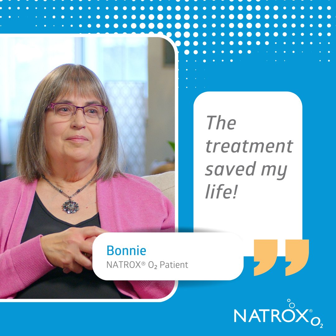 Natroxwoundcare's tweet image. 🎉 "The treatment saved my life!" Bonnie's gratitude speaks volumes. NATROX® O₂ goes beyond wound care; it's a lifeline for those facing challenging wounds. Explore this game-changing therapy. 🌈💙   bit.ly/NO2therapy  #NATROXO2 #PatientExperience #LifesavingCare