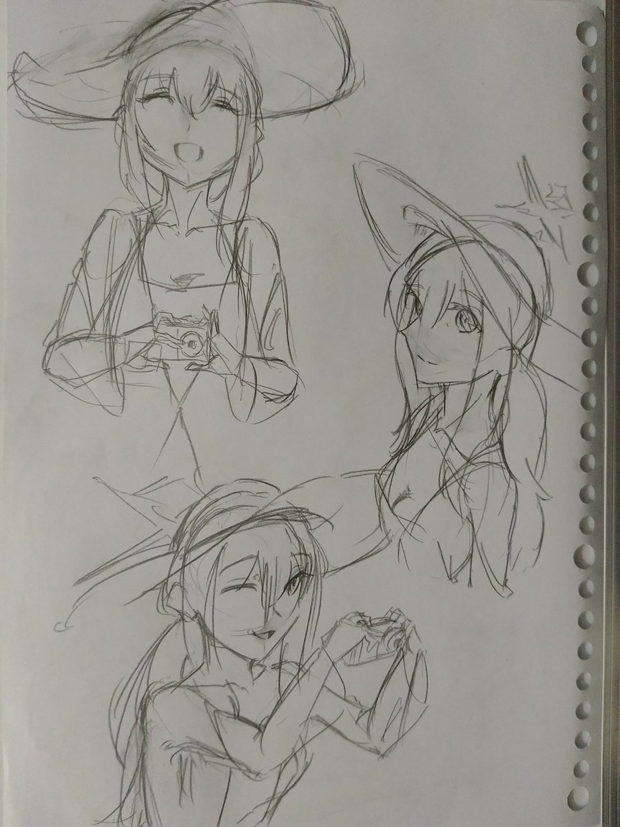 davstep_'s tweet photo. Practicing hat for hime https://t.co/OriNPK4aQa