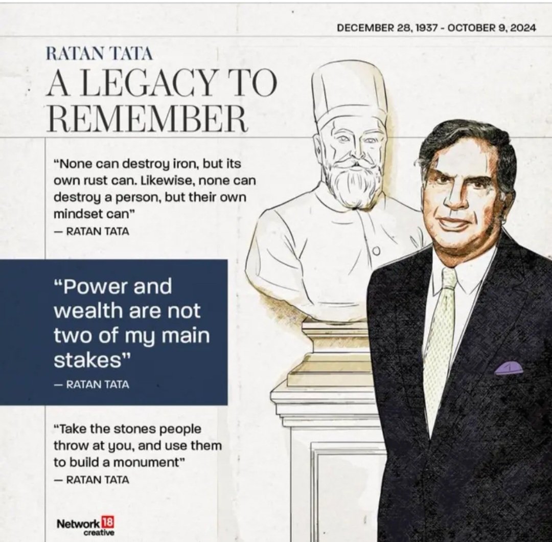 Yasmin2186's tweet photo. #RatanTata sir 🙏💐
Visionary, philanthropic, and great human being. The only businessman who actually made a difference in the country. A real 💎who continues to inspire generations 🙏 Love &amp; respect, always 💖 #LegendsLiveForever https://t.co/BF4mq758SW