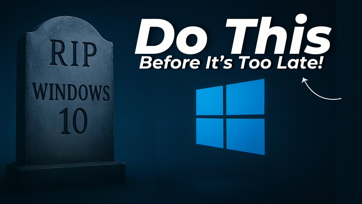 SanjeetTech's tweet image. Windows 10 End of Support 2025 – Do This Before It’s Too Late! ⚠️
youtu.be/h8XxofscoBg

#Windows11 #Windows10