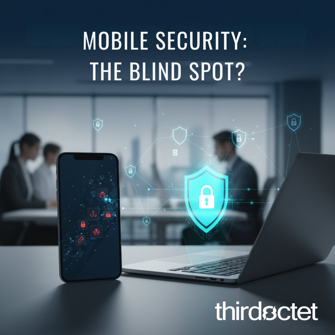 thirdoctet's tweet image. If you treat phones as secure as a computer, you&apos;re already ahead of 90% of your competitors.

A lost phone = a lost, unencrypted mini-server of company data.

Don&apos;t let your smallest devices create your biggest security risk. Implement Mobile Device Management (MDM) today!