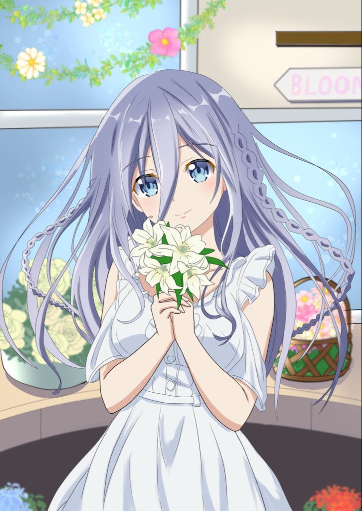 【With who...?】
澪ちゃんとお花屋さんデート💙
#date_a_live #デート・ア・ライブ #澪　#崇宮澪