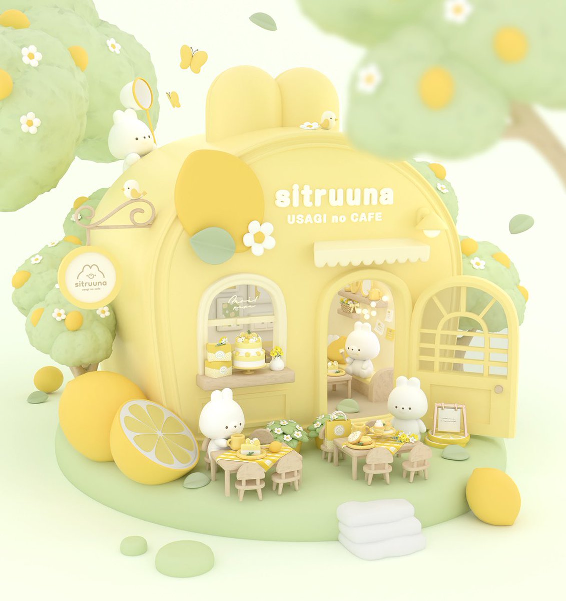森のレモンカフェを作りました🍋

#d3d #blender
