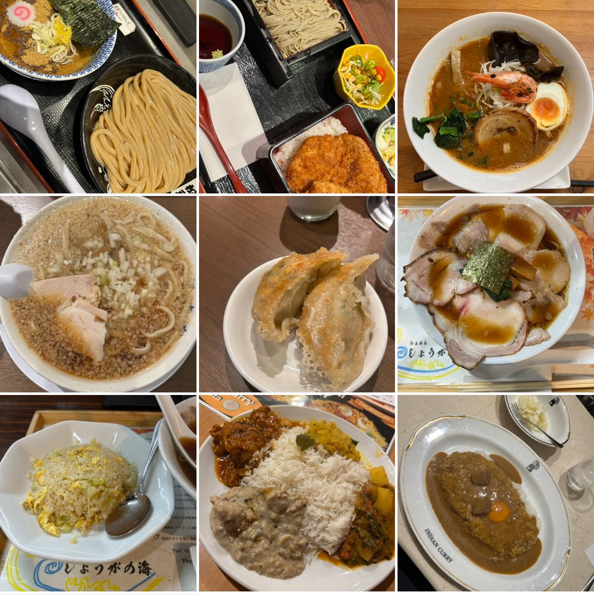 月曜日から木曜日までの食生活。
てへぺろ
