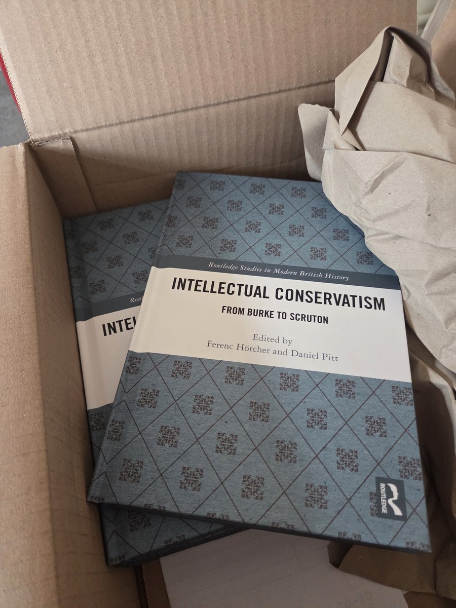 Some copies of Intellectual Conservatism were delivered today.
