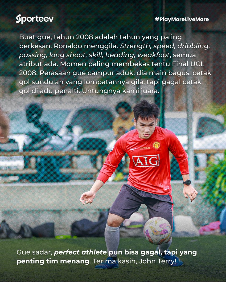 sporteev_id's tweet photo. Banyak orang mengidolakan Cristiano Ronaldo, tak terkecuali Redifa. Namun, bagi Redifa, Ronaldo bukan sekadar inspirasi di lapangan hijau. Lebih dari itu, pola hidup dan mentalitas Ronaldo telah membentuk karakter dirinya.

#BeyondTheSideLines https://t.co/h9KfcMocFq