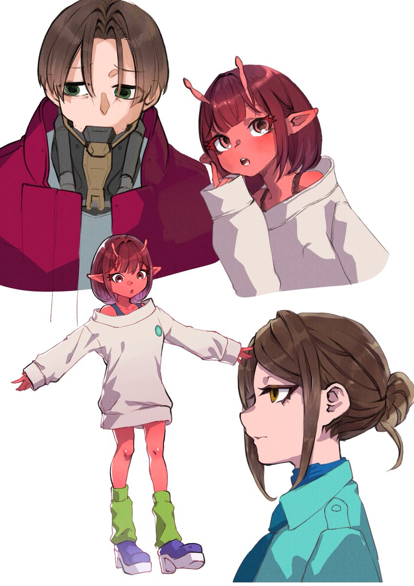 machina_ykts's tweet image. らくがき。
強化人間の血色難しい。