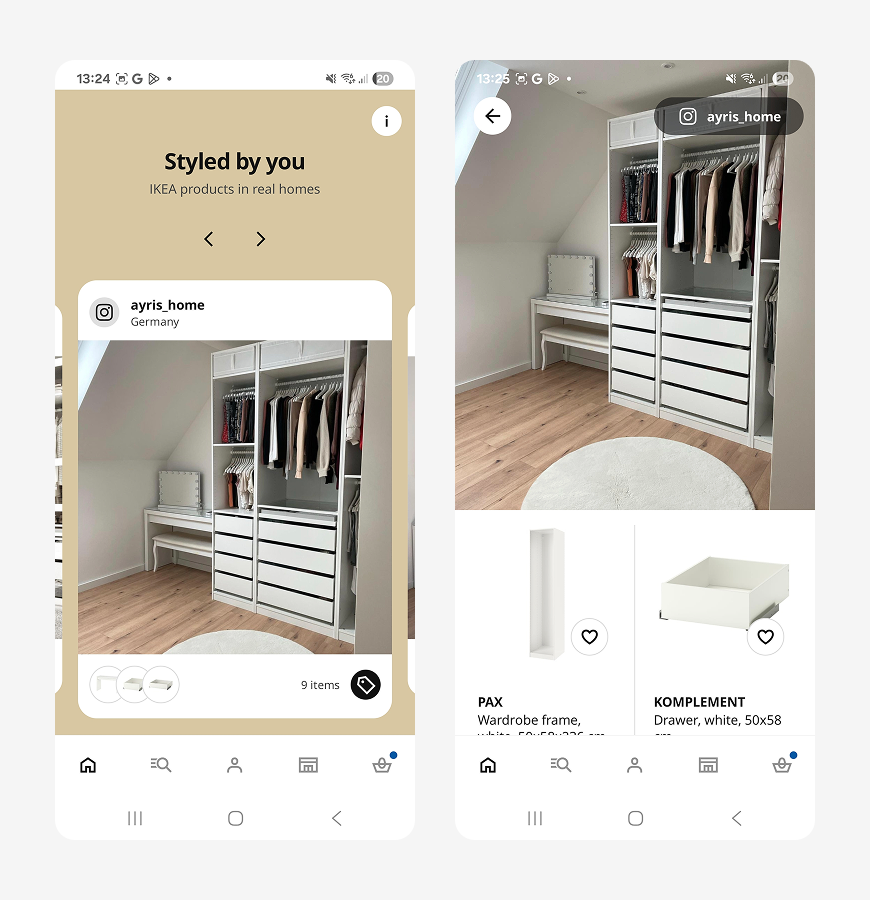 IKEA is nailing user-generated content.
Their app now features a “Styled by You” section — showcasing real customer rooms from Instagram.

Just post your space, mention <a href="/IKEA/">IKEA</a>, and they do the rest.
