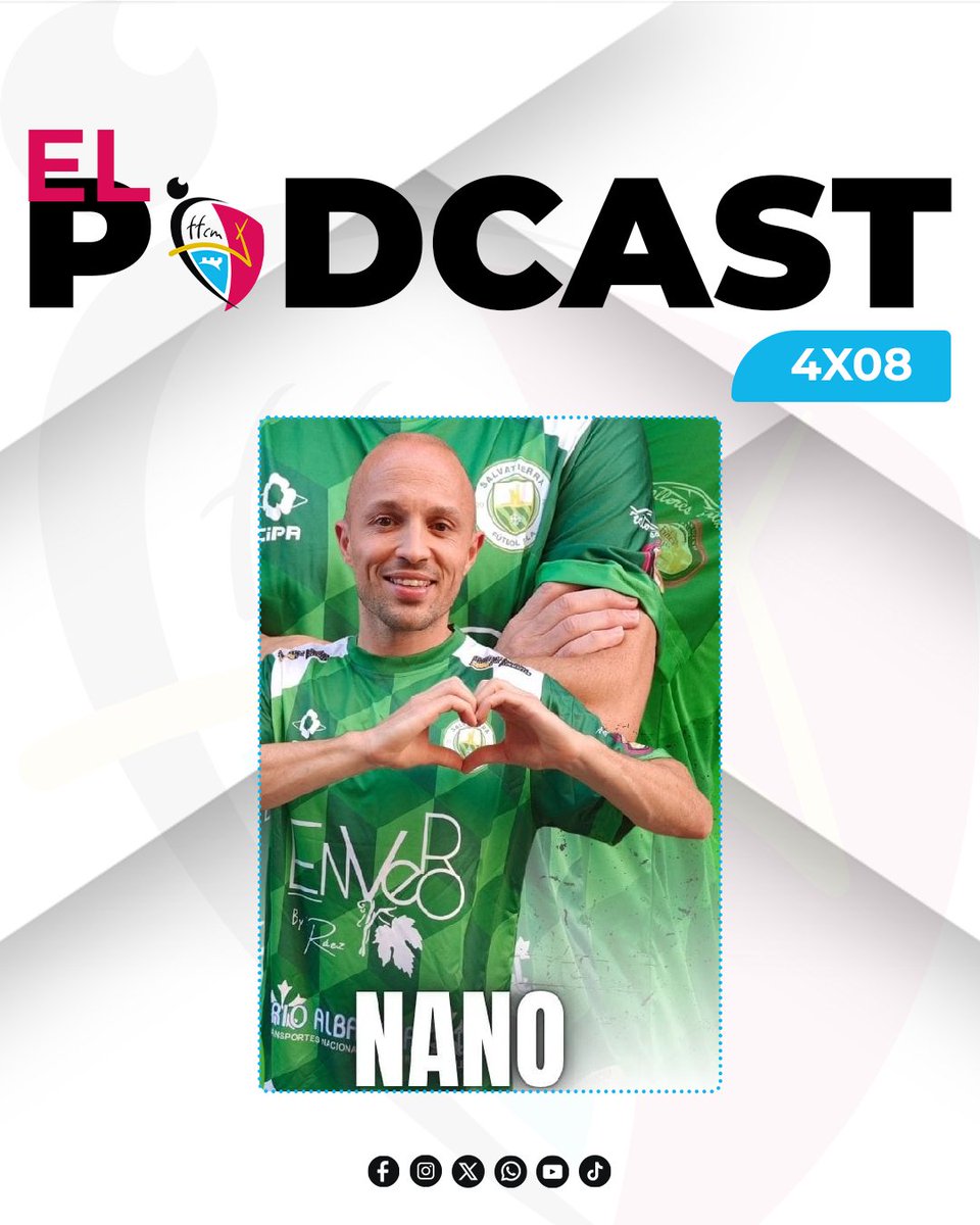 🎙️ Ya disponible en nuestras plataformas oficiales de #Youtube y #Spotify el programa 4️⃣x0️⃣8️⃣

👤 <a href="/ernano/">Nano</a> (@salvatierracd)

🟥 #Youtube: youtu.be/JzNxAfJwMrM
🟩 #Spotify: open.spotify.com/show/6Qc646wiH…

#somosCLM | #podcastFFCM
