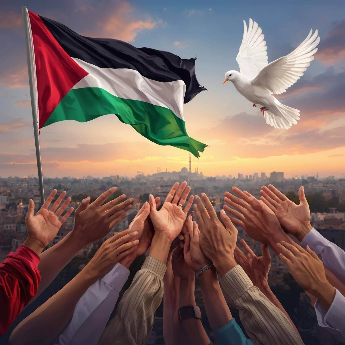 Gazze’de #ateşkes.
Yıkımın, acının ve sessiz çığlıkların arasından bir nefes gibi doğdu umut.
İki yıl boyunca toprağına, inancına, hayata tutunan bir halk…
Bugün yeniden güneşi görüyor.

Artık gökyüzü korkunun değil, çocukların kahkahalarının yankısı olacak.
Minik eller taş