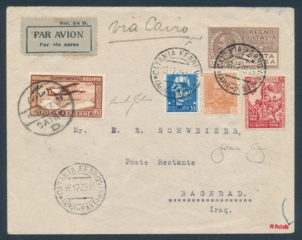 Fabrisperizie's tweet photo. FILATELIA & DINTORNI 120 di #DanieleFabris
https://t.co/UQLbGze3tb
Secondo #raid svizzero #Africa #Volo spec.
#philately #filatelia #briefmarken #stamp #sello #timbre #philatelie #airmail #postaaerea #aereo #airplane #flight #vol #afrique #svizzera #catania #baghdad #ilcairo https://t.co/PCyt2QCcT3