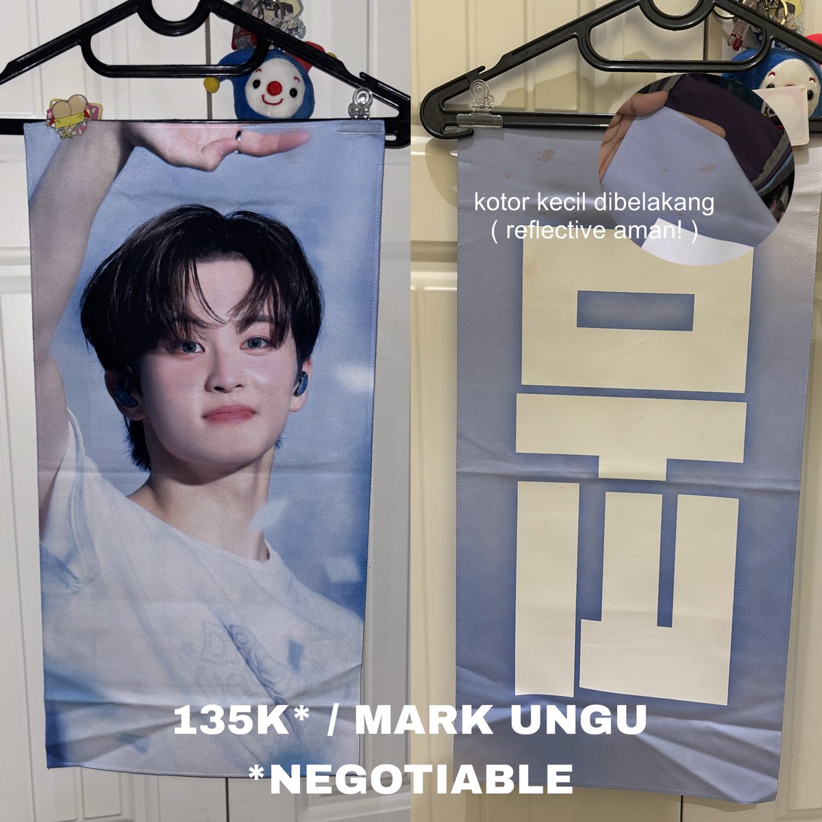 bluezbeen's tweet photo. [ help rts🙇🏻‍♀️ ]

wts want to sell

slogan mark ungu / pict 1
idr. 135k (negotiable) — slight kotor kecyiL blkg

slogan mark racer by bigblue / pict 2
idr. 160k

uchiwa mark / pict 3 
idr. 190k

🕴🏻price exc adm+pack
( ! ) used+condi 80% good #SueR🤚🏻 

t. wtb mark lfb slogan uchiwa https://t.co/qsVeB7vdNL