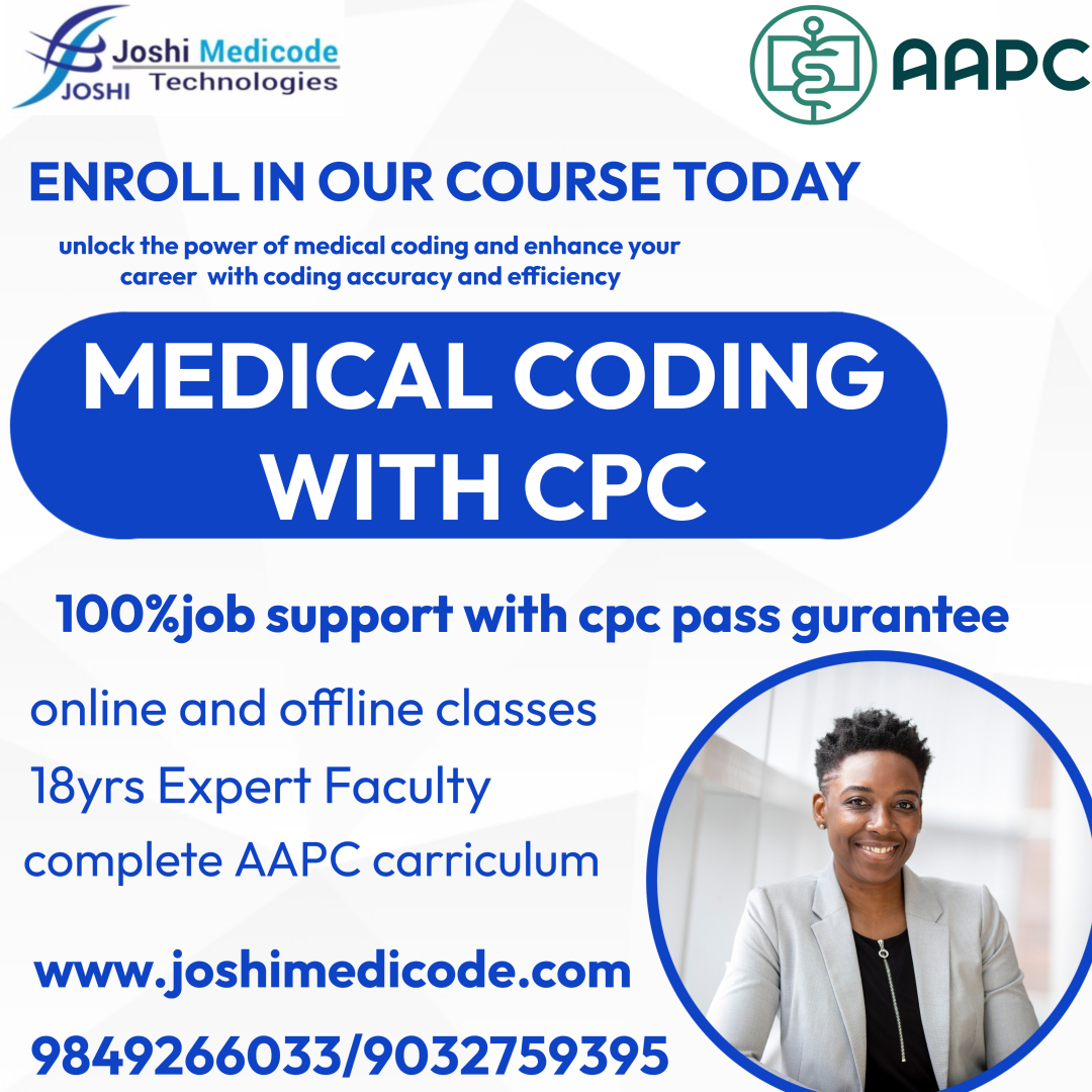 joshimedicode's tweet image. Build your career in Medical Coding with CPC Training at Joshimedicode Technologies!
Gain expert guidance, hands-on learning, and CPC certification prep to become job-ready in the healthcare industry.
📷 Enroll now and take the first step toward a rewarding career!
Ameerpet…