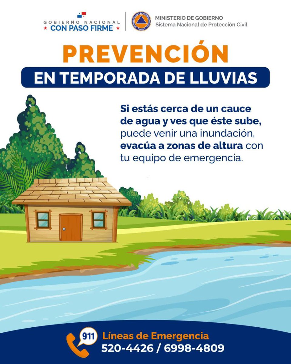 #PronósticoDelTiempo | Se prevén lluvias y aguaceros aislados en horas de la mañana con aumento en horas de la tarde, especialmente en la región Occidental y Central del país.
⚠️Los suelos permanecen saturados, lo  podría favorecer inundaciones y deslizamientos.
<a href="/imhpapma/">IMHPA</a>