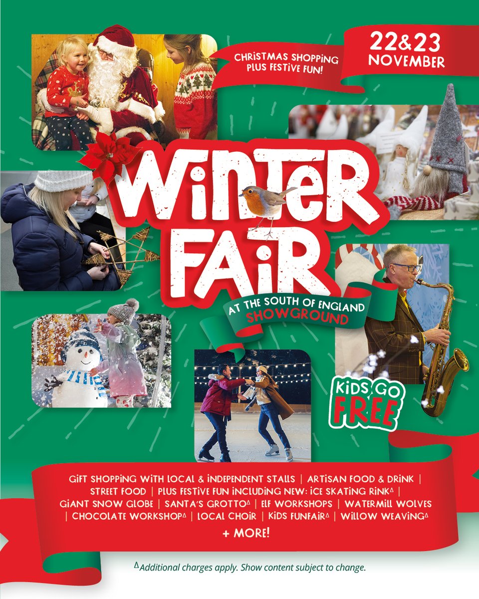SouthEngShows's tweet photo. It's coming! Our #WinterFair returns to the South of England Showground on 22nd &amp; 23rd November for Christmas shopping plus festive fun ❄️🎅🛍️🎄

Find out more and secure your advance discount at https://t.co/1JLYq4HuXf https://t.co/MbPMetcXkS