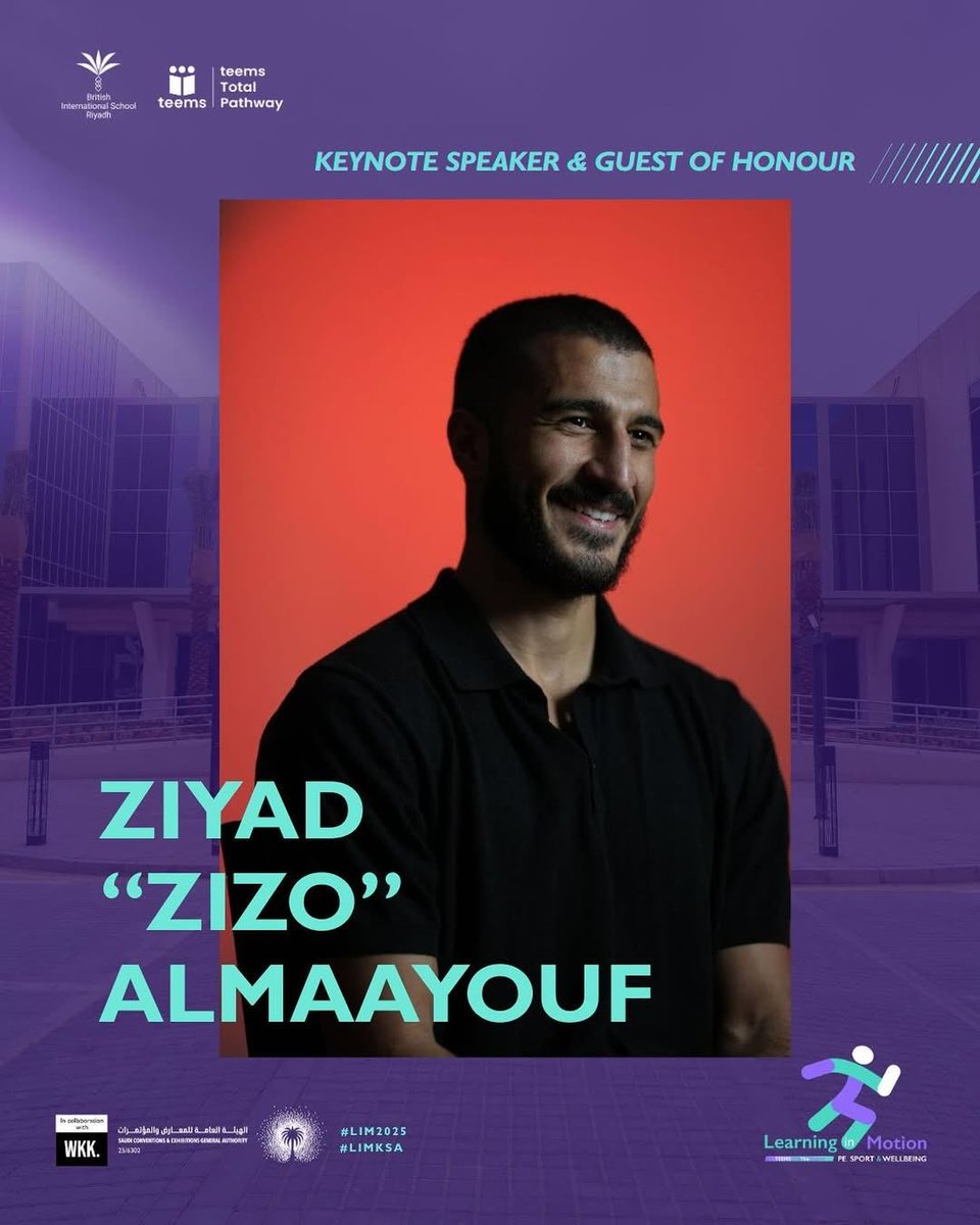The countdown is on for Learning In Motion 2025, where Saudi boxer Ziyad “Zizo” Almaayouf will take the stage as the Keynote Speaker &amp; Guest of Honour. 🇸🇦

Get ready to be inspired by his incredible journey from the ring to redefining determination and success! 💪✨
#SaudiTimes