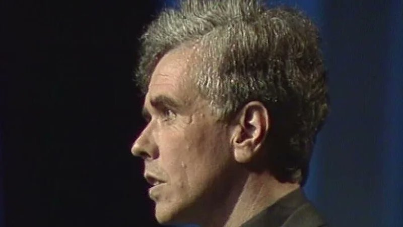 RTEArchives's tweet photo. "We are told by certain sections of the media that crime is rampant in our society."
WATCH: The Late Late Show broadcast #OnThisDay in 1985 https://t.co/olDryHqJqn https://t.co/lfchjGjzCr