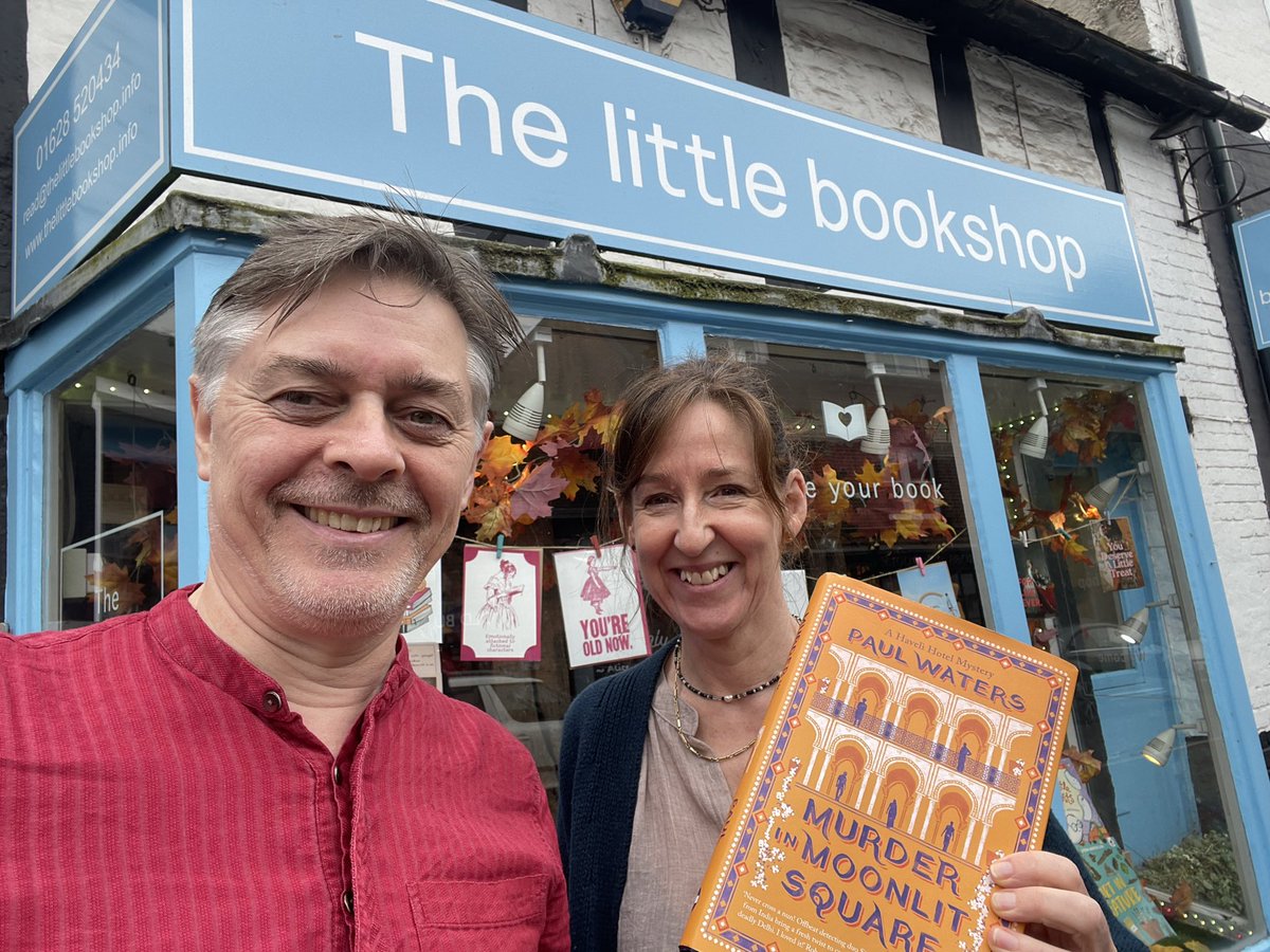 PaulWaters99's tweet image. Look out for my book Murder in Moonlit Square at @alittlebookshop in Cookham. It’s publication day for the first in my new Irish-Indian cosy crime series.