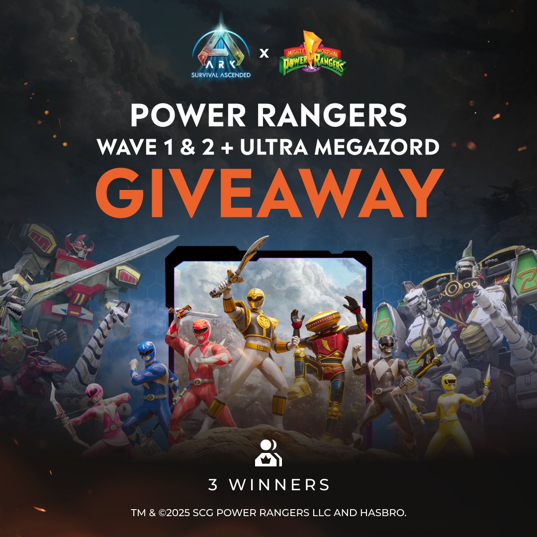 CurseForge's tweet photo. ⚡MIGHTY GIVEAWAY TIME⚡

With the new Ultra Megazord skin OUT NOW, we're giving 3 lucky winners a chance to win BOTH Power Rangers Premium Mods!

To enter:
-Follow @CurseForge
-Retweet this post

Giveaway ends on October 12th! https://t.co/oVlXogsmJl
