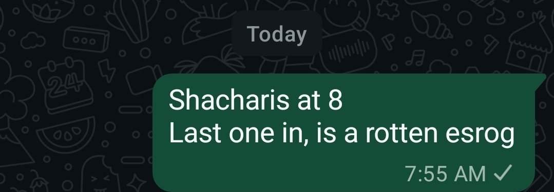 FrumHumor's tweet image. Shul chat today