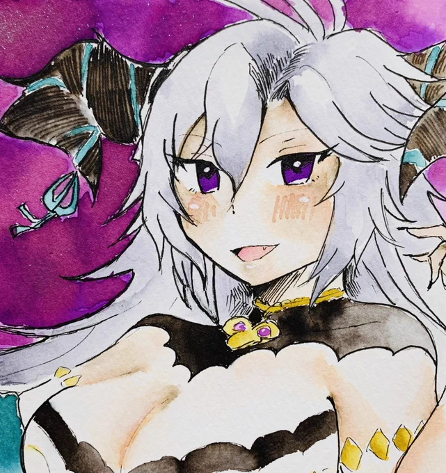#去年の10月のイラストを無言であげる
