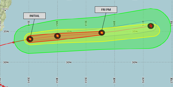 DTNWeather's tweet image. 10/09 #TyphoonHalong early-morning advisory: #Typhoon #Halong will continue to weaken as it moves away from Japan and further east out to sea.
dtn.link/h8k6rw

#ThinkWeather