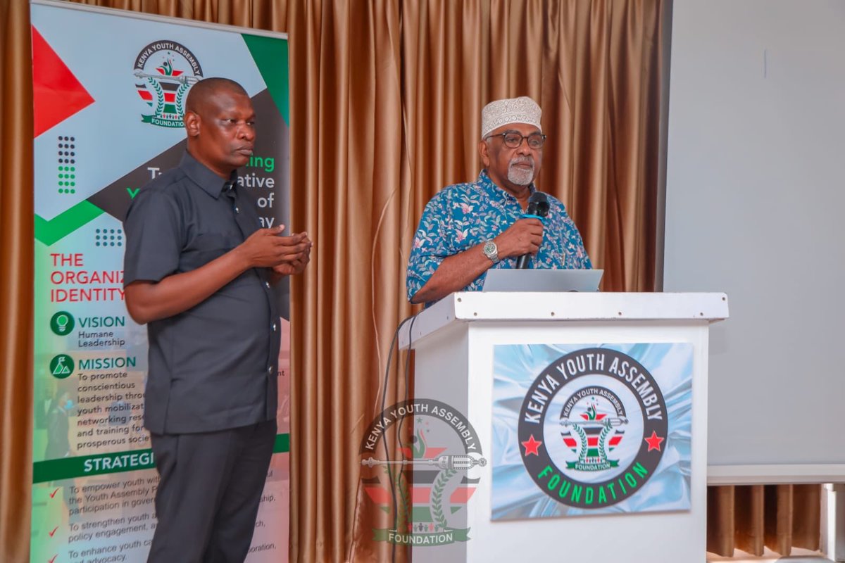 Former Mombasa Mayor Ahmed Mohdhar appreciated President Ali Sudi for his unwavering commitment to the Youth Assembly since 2009.
He emphasized it's time to take this dream global, and urged young people to register and actively participate in elections
#strategicplanlaunch2025