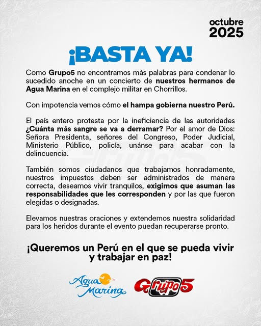 Comunicado del Grupo 5