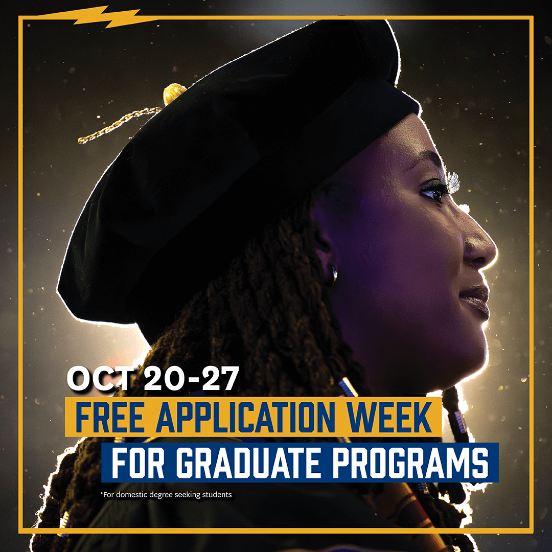 Free Graduate Application Week! 

From October 20–27, 2025, the application fee is waived for eligible graduate programs, so you can start your application at no cost and move closer to your educational and career goals—no promo code required.  #KentState #GraduateSchool